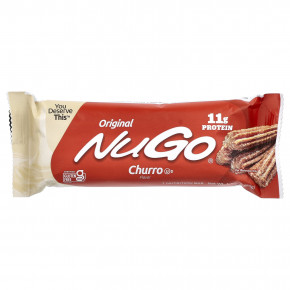 NuGo Nutrition, Original, протеиновые батончики, Churro, 15 батончиков, 50 г (1,76 унции) в Москве - eco-herb.ru | фото