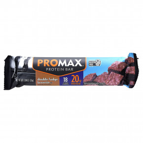 NuGo Nutrition, ProMax Protein Bar, протеиновый батончик, брауни с двойной помадкой, 12 батончиков по 75 г (2,64 унции) в Москве - eco-herb.ru | фото