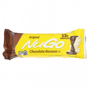 NuGo Nutrition, протеиновые батончики, шоколад и банан, 15 батончиков по 50 г (1,76 унции) в Москве - eco-herb.ru | фото