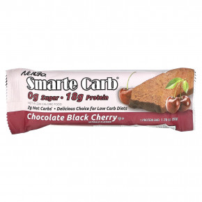 NuGo Nutrition, Smarte Carb Bar, шоколад с черной вишней, 12 батончиков, 50 г (1,76 унции) в Москве - eco-herb.ru | фото