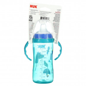 NUK, большая обучающая чашка, для детей от 8 месяцев, синяя, 300 мл (10 унций) (Товар снят с продажи) в Москве - eco-herb.ru | фото