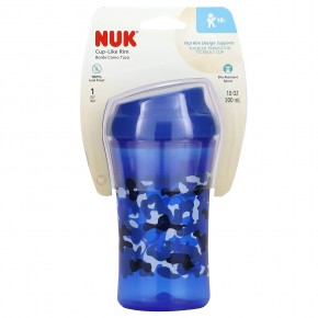 NUK, Cup-Like Rim, 18+ Months, Blue, 10 oz (300 ml) - описание