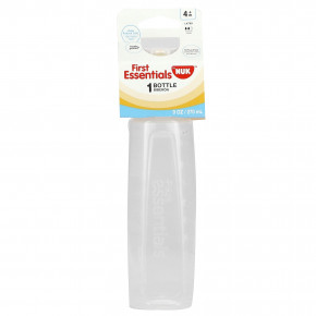 NUK, First Essentials, флакон для детей от 4 месяцев, средний поток, 270 мл (9 унций) (Товар снят с продажи) в Москве - eco-herb.ru | фото