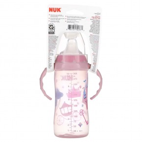NUK, Large Learner Cup, для детей от 8 месяцев, розовый, 1 упаковка, 300 мл (10 унций) в Москве - eco-herb.ru | фото