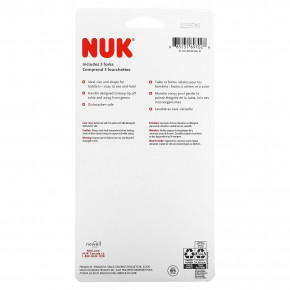 NUK, Набор вилок для столовых приборов Kiddy, для детей от 18 месяцев, синий и зеленый, 3 шт. (Товар снят с продажи) в Москве - eco-herb.ru | фото