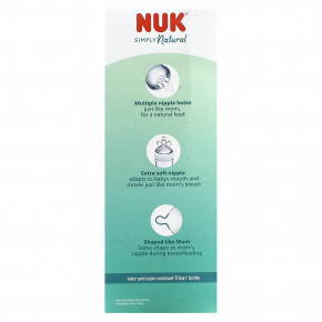 NUK, Simply Natural Bottle with SafeTemp, подарочный набор для новорожденных, от 0 месяцев, 9 шт. в Москве - eco-herb.ru | фото