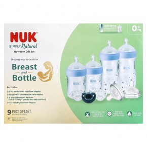 NUK, Simply Natural, подарочный набор для новорожденных, от 0 месяцев, 9 шт. в Москве - eco-herb.ru | фото