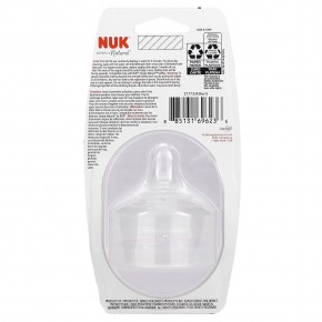NUK, Simply Natural, соски, от 1 месяца, со средней степенью текучести, 2 соски в Москве - eco-herb.ru | фото
