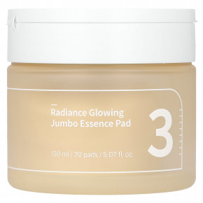 Numbuzin, No 3 Radiance Glowing Jumbo Essence Pad, 70 шт., 150 мл (5,07 жидк. унции) в Москве - eco-herb.ru | фото