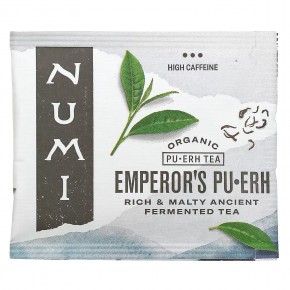 Numi Tea, Органический чай пуэр, императорский пуэр, 16 чайных пакетиков, 32 г (1,13 унции) в Москве - eco-herb.ru | фото