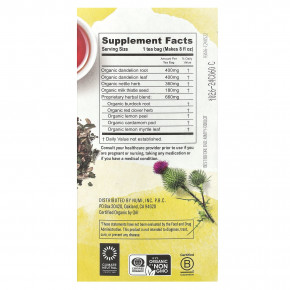 Numi Tea, органический одуванчик, очищающий, без кофеина, 16 чайных пакетиков без ГМО, 32 г (1,13 унции) в Москве - eco-herb.ru | фото