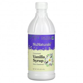 NuNaturals, Концентрированный ванильный сироп, 0,47 л (16 жидк. Унций) - описание