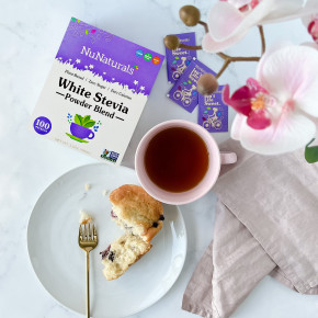 NuNaturals, NuStevia, белый порошок стевии, 100 пакетиков, 100 г (3,5 унции) в Москве - eco-herb.ru | фото