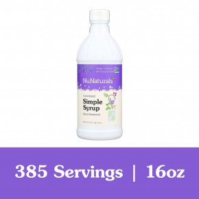 NuNaturals, Сахарный сироп с экстрактом Стевии, 16 ж. унций (.47 л) в Москве - eco-herb.ru | фото