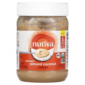 Nutiva, Organic Almond Coconut Spread, 11.5 oz (326 g) в Москве - eco-herb.ru | фото