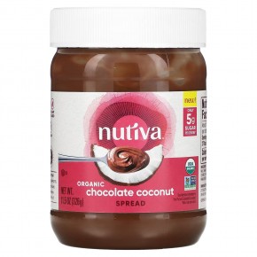 Nutiva, Organic Chocolate Coconut Spread, 11.5 oz (326 g) в Москве - eco-herb.ru | фото