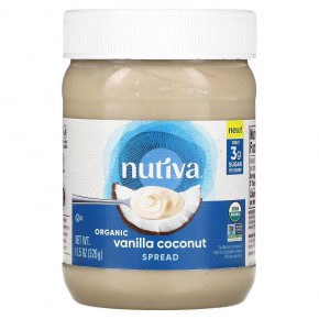 Nutiva, Organic Vanilla Coconut Spread , 11.5 oz (326 g) в Москве - eco-herb.ru | фото