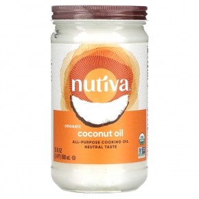Nutiva, Органическое кокосовое масло, рафинированное, 23 жидких унций (680 мл) в Москве - eco-herb.ru | фото