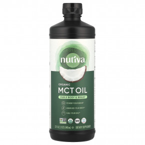 Nutiva, органическое масло MCT, 946 мл (32 жидк. унции) - описание | фото
