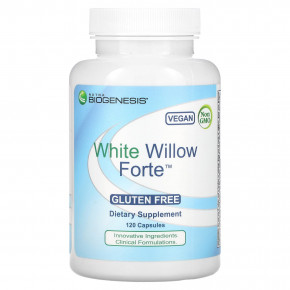 Nutra BioGenesis, White Willow Forte, белая ива, 120 капсул - описание | фото