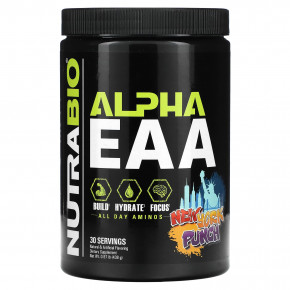 NutraBio, Alpha EAA, New York Punch, 438 г (0,97 фунта) - описание