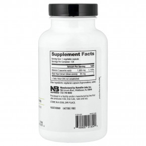 NutraBio, биофлавоноиды витамина C и шиповника, 120 капсул в Москве - eco-herb.ru | фото