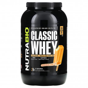 NutraBio, Classic Whey Protein, Orange Dream, 907 г (2 фунта) в Москве - eco-herb.ru | фото