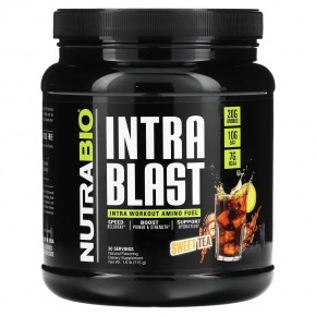 NutraBio, Intra Blast, топливо для приема во время тренировки, сладкий чай, 715 г (1,6 фунта) - описание