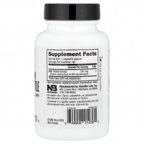 NutraBio, Расторопша (расторопша), 90 капсул (241 мг на капсулу) в Москве - eco-herb.ru | изображение NutraBio, Расторопша (расторопша), 90 капсул (241 мг на капсулу) в Москве - eco-herb.ru | фото