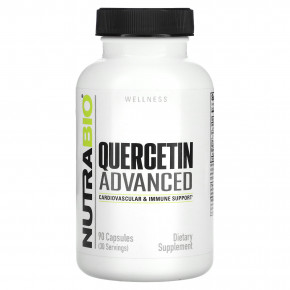 NutraBio, Quercetin Advanced, 90 капсул - описание | фото