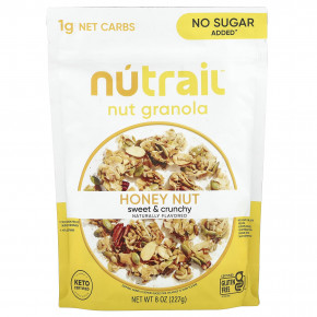 NuTrail, Nut Granola, мед и орех, 227 г (8 унций) в Москве - eco-herb.ru | фото