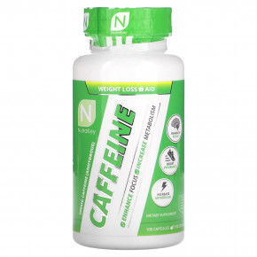 Nutrakey, Кофеин, 200 мг, 100 капсул (Товар снят с продажи) в Москве - eco-herb.ru | фото