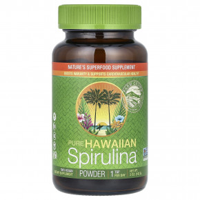 Nutrex Hawaii, Pure Hawaiian Spirulina, гавайская спирулина в порошке, 142 г (5 унций) - описание | фото