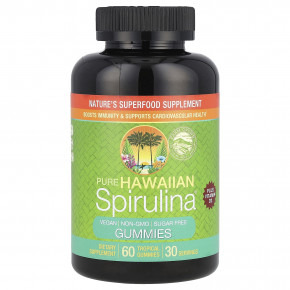 Nutrex Hawaii, Pure Hawaiian Spirulina Plus Vitamin D3 Gummies, 60 Tropical Gummies в Москве - eco-herb.ru | фото