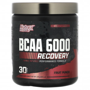 Nutrex Research, BCAA 6000, фруктовый пунш, 231 г (8,2 унции) в Москве - eco-herb.ru | фото