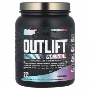 Nutrex Research, Outlift® Clinical, Miami Vice, 628,9 г (22,18 унции) в Москве - eco-herb.ru | фото