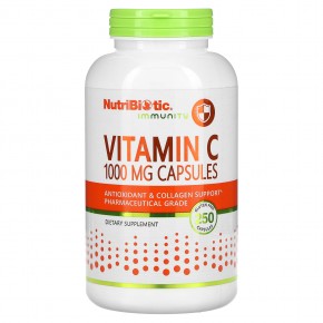 NutriBiotic, Immunity, витамин C, 1000 мг, 250 капсул - описание