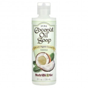 NutriBiotic, Pure Coconut Oil Soap, Unscented, 8 fl oz (236 ml) в Москве - eco-herb.ru | фото