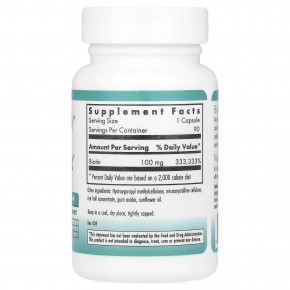 Nutricology, Biotin Blast®, 100 мг, 90 вегетарианских капсул в Москве - eco-herb.ru | фото