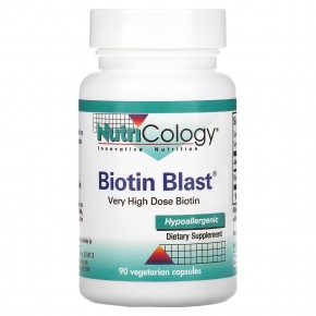 Nutricology, Biotin Blast, 90 вегетарианских капсул - описание | фото