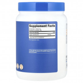 Nutricost, ацетил-L-карнитин, без добавок, 500 г (1,1 фунта) в Москве - eco-herb.ru | фото