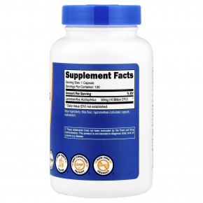 Nutricost, ацидофильные лактобактерии (Lactobacillus acidophilus), 50 мг (10 млрд КОЕ), 120 капсул в Москве - eco-herb.ru | изображение Nutricost, ацидофильные лактобактерии (Lactobacillus acidophilus), 50 мг (10 млрд КОЕ), 120 капсул в Москве - eco-herb.ru | фото