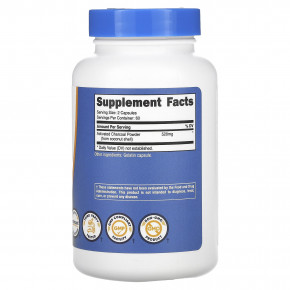 Nutricost, Активированный уголь, 120 капсул (260 мг на капсулу) в Москве - eco-herb.ru | фото