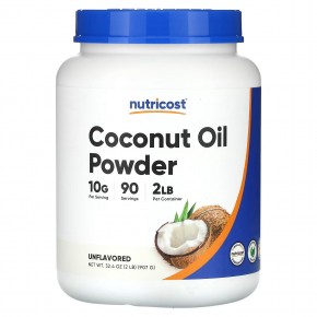Nutricost, Coconut Oil Powder, Unflavored, 2 lb (907 g) в Москве - eco-herb.ru | фото