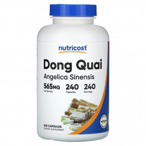 Nutricost, Dong Quai, 565 мг, 240 капсул - описание