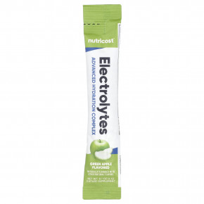 Nutricost, Электролиты, улучшенный комплекс для увлажнения, зеленое яблоко, 40 пакетиков по 4 г (0,1 унции) в Москве - eco-herb.ru | фото