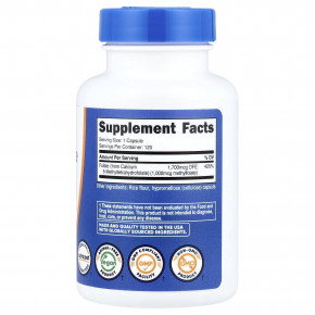 Nutricost, L-метилфолат, 1000 мкг, 120 капсул в Москве - eco-herb.ru | фото