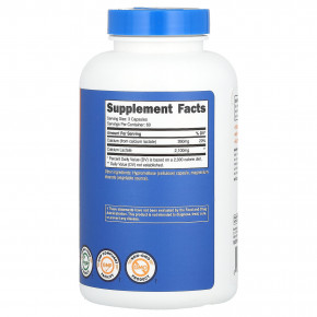 Nutricost, Лактат кальция, 180 капсул (700 мг на капсулу) в Москве - eco-herb.ru | фото