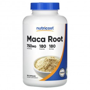 Nutricost, Maca Root , 750 mg , 180 Capsules в Москве - eco-herb.ru | фото