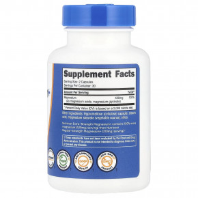 Nutricost, магний+, 60 капсул (210 мг в 1 капсуле) в Москве - eco-herb.ru | фото